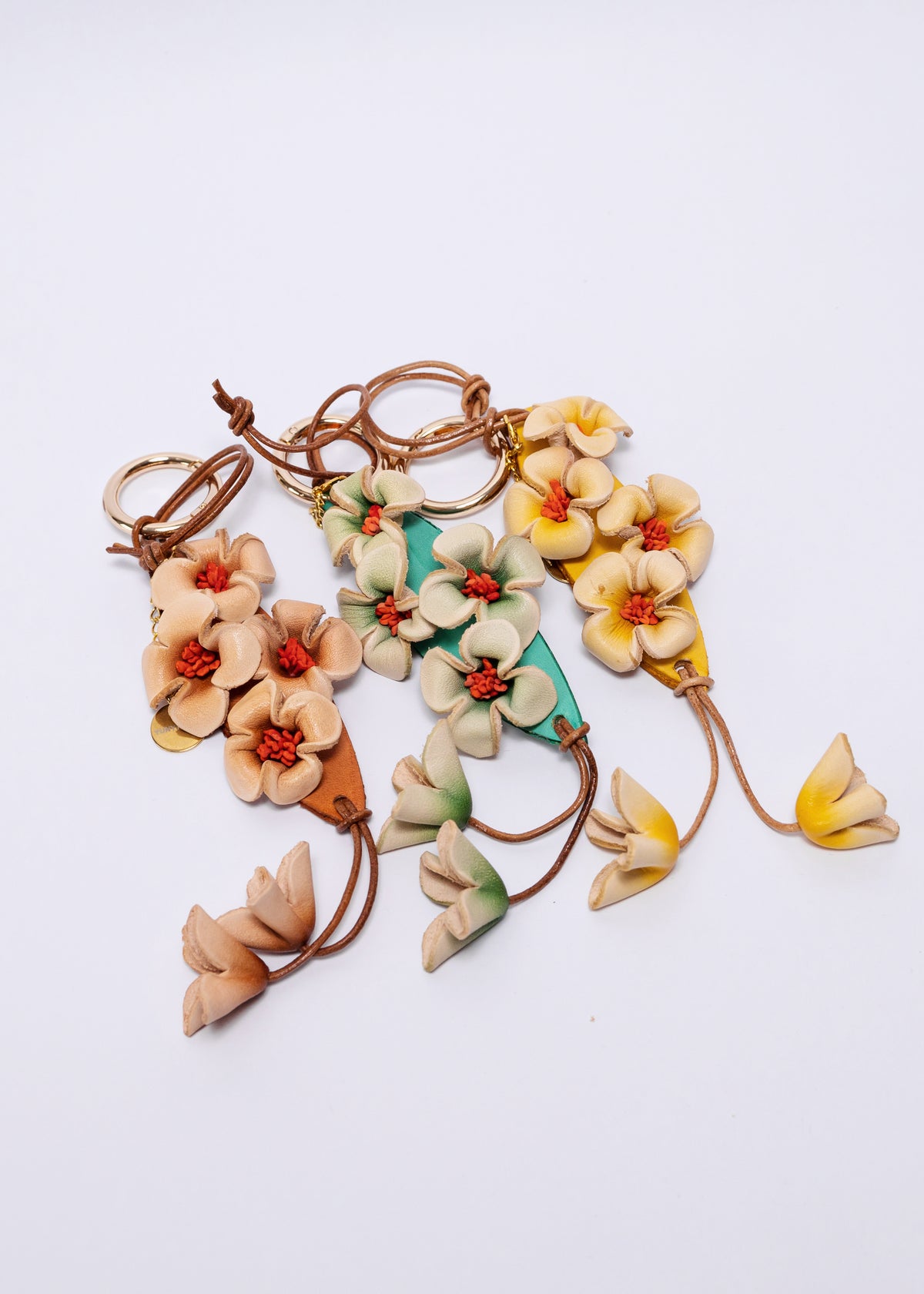 Charm de piel flore de Guihua amarillo
