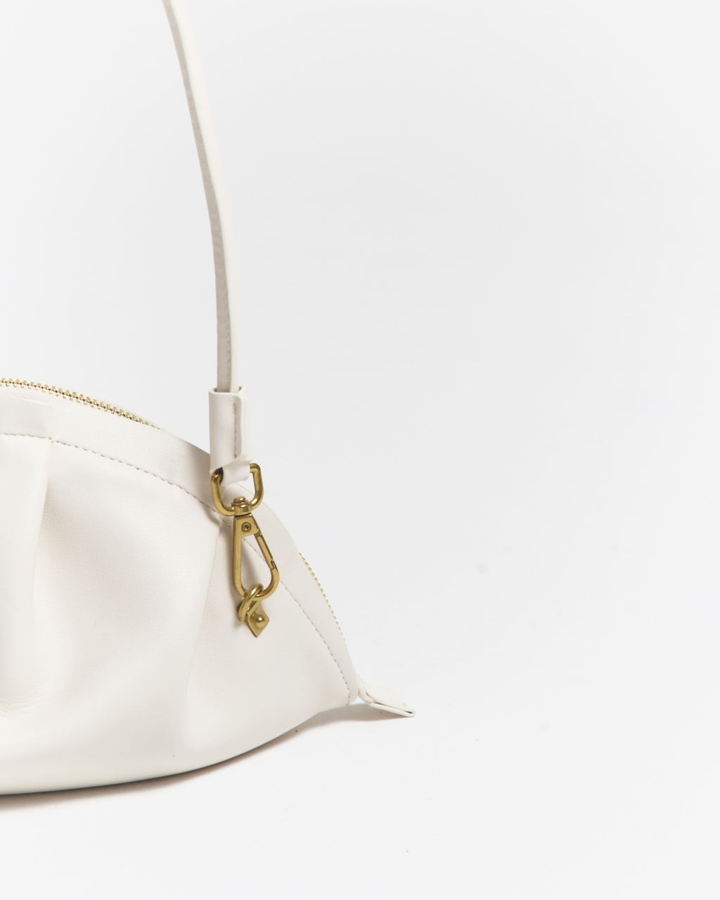 Bolso Gyoza Mediano  Blanco Marfil