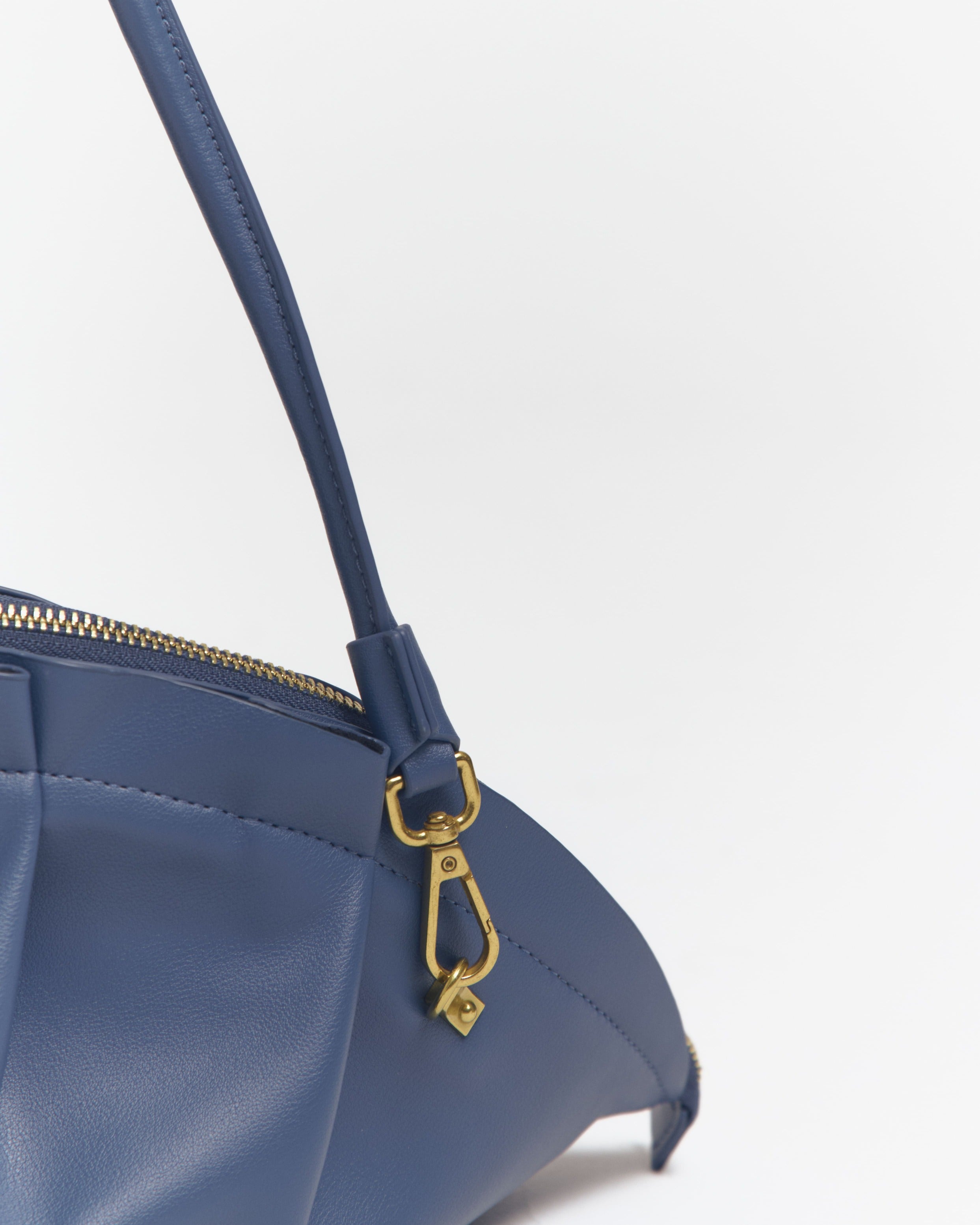 Bolso de Gyoza Grande Azul Zafiro