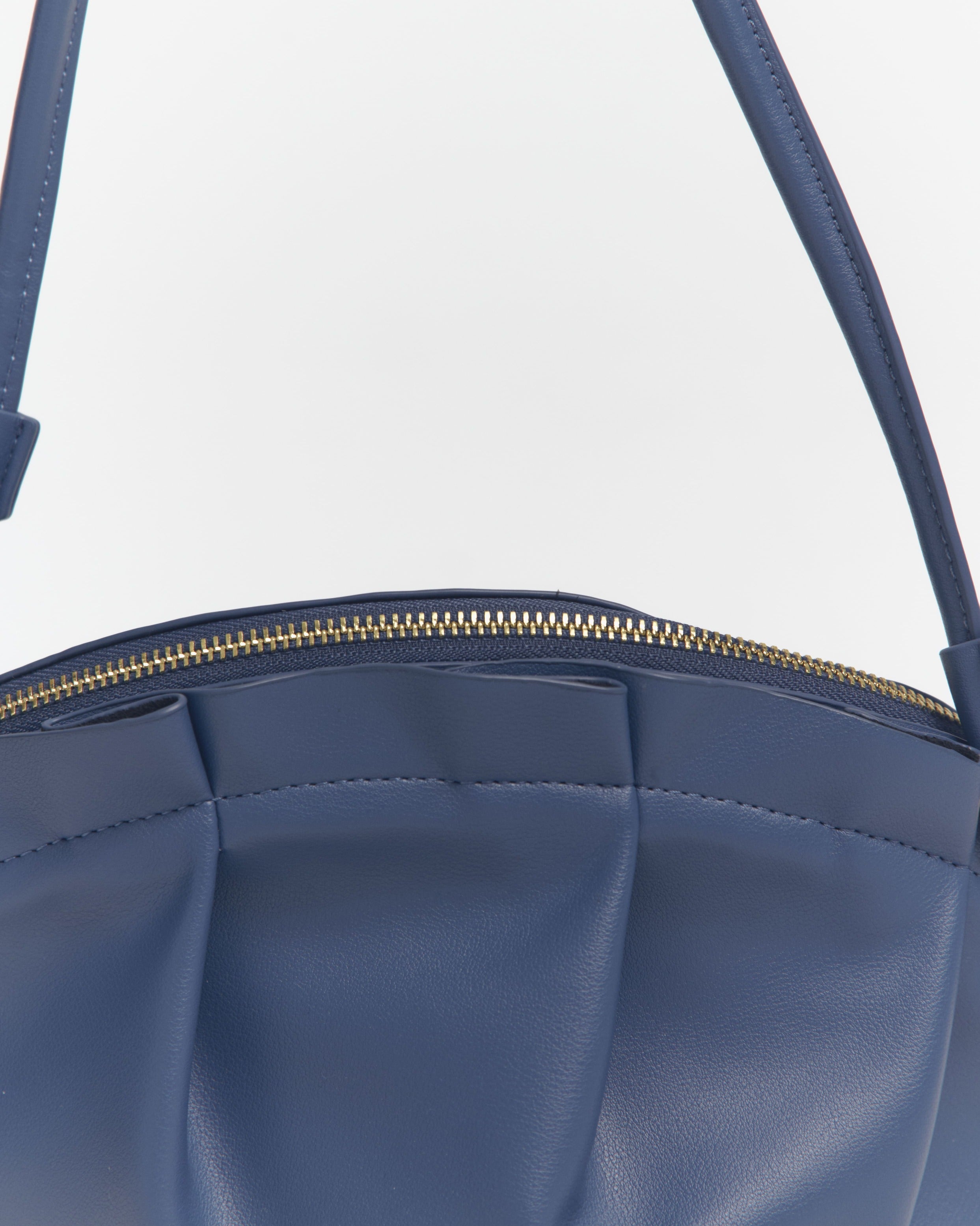 Bolso de Gyoza Grande Azul Zafiro