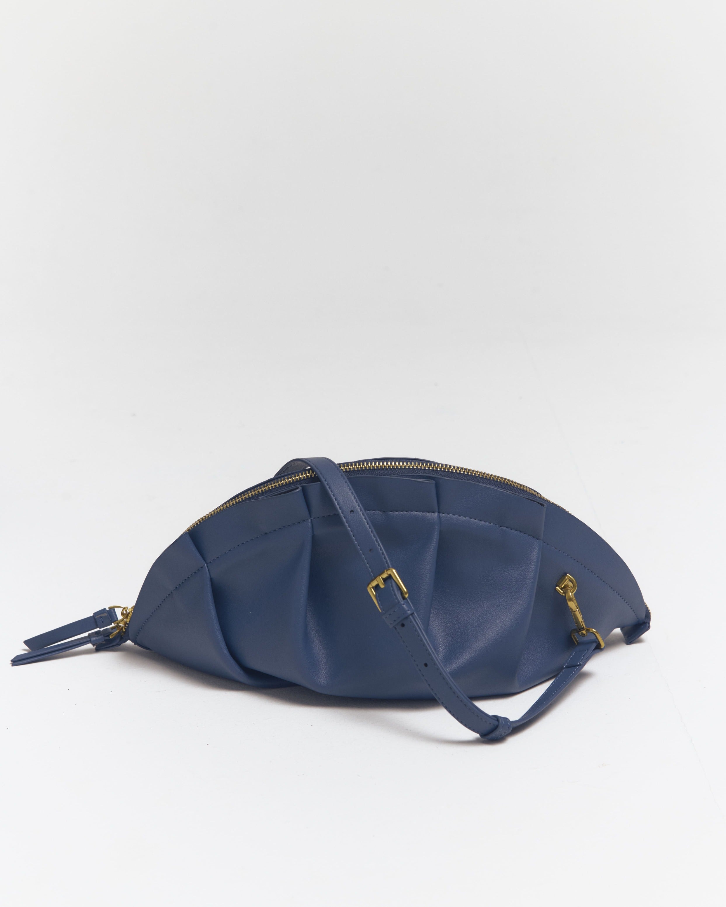 Bolso de Gyoza Grande Azul Zafiro