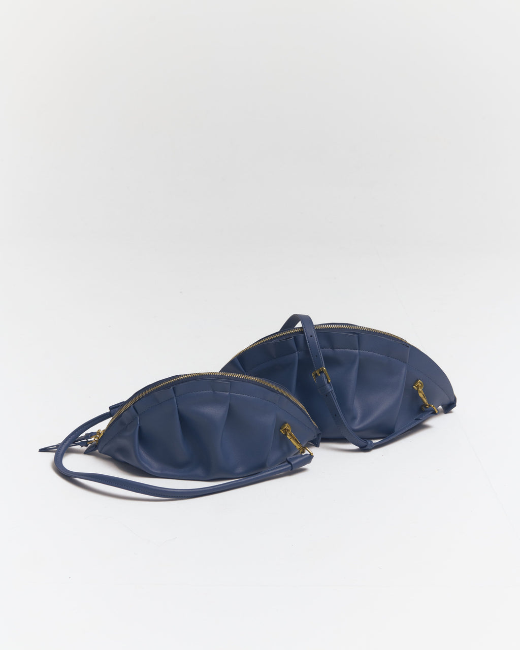 Bolso de Gyoza Grande Azul Zafiro