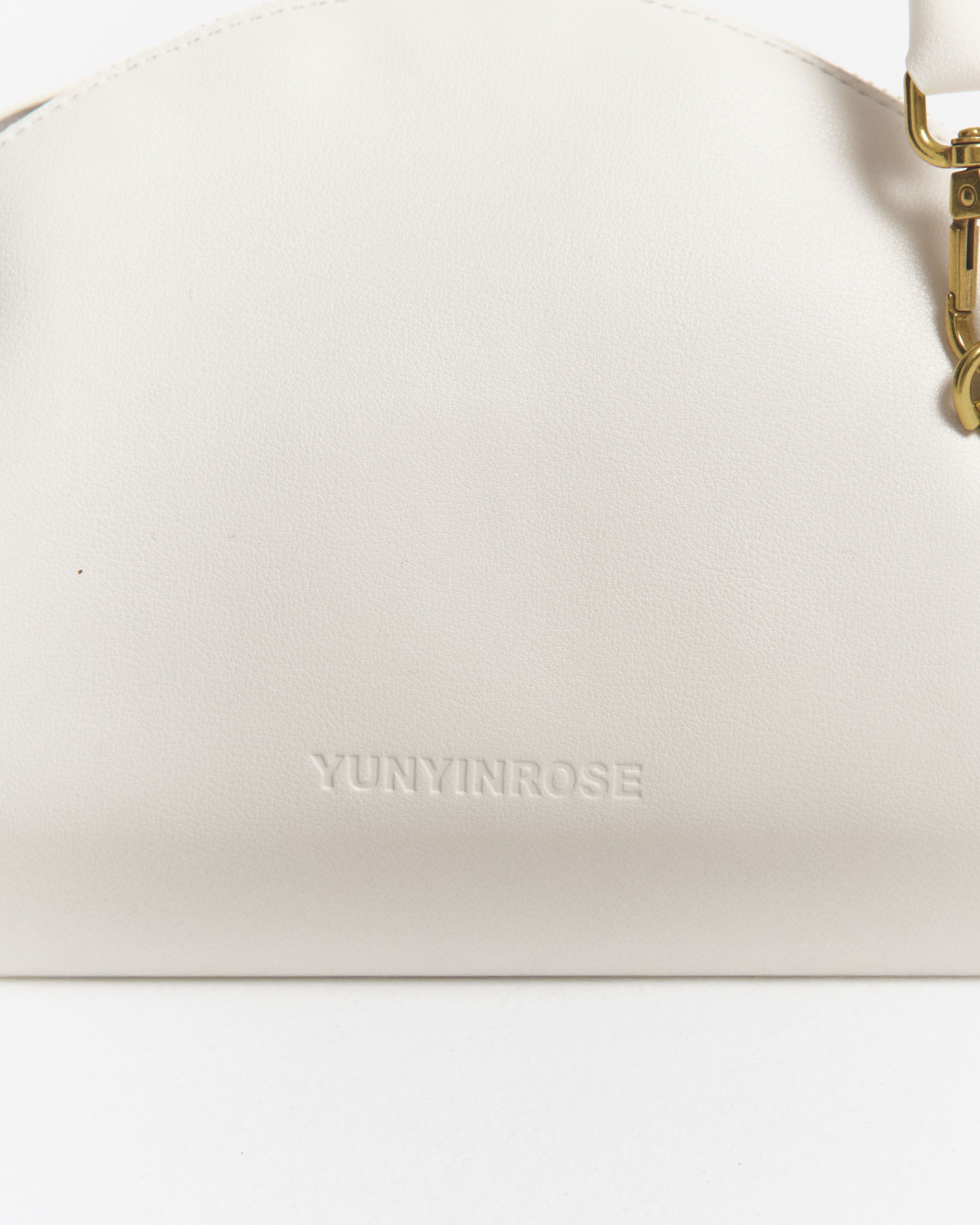 Bolso Gyoza Mediano  Blanco Marfil