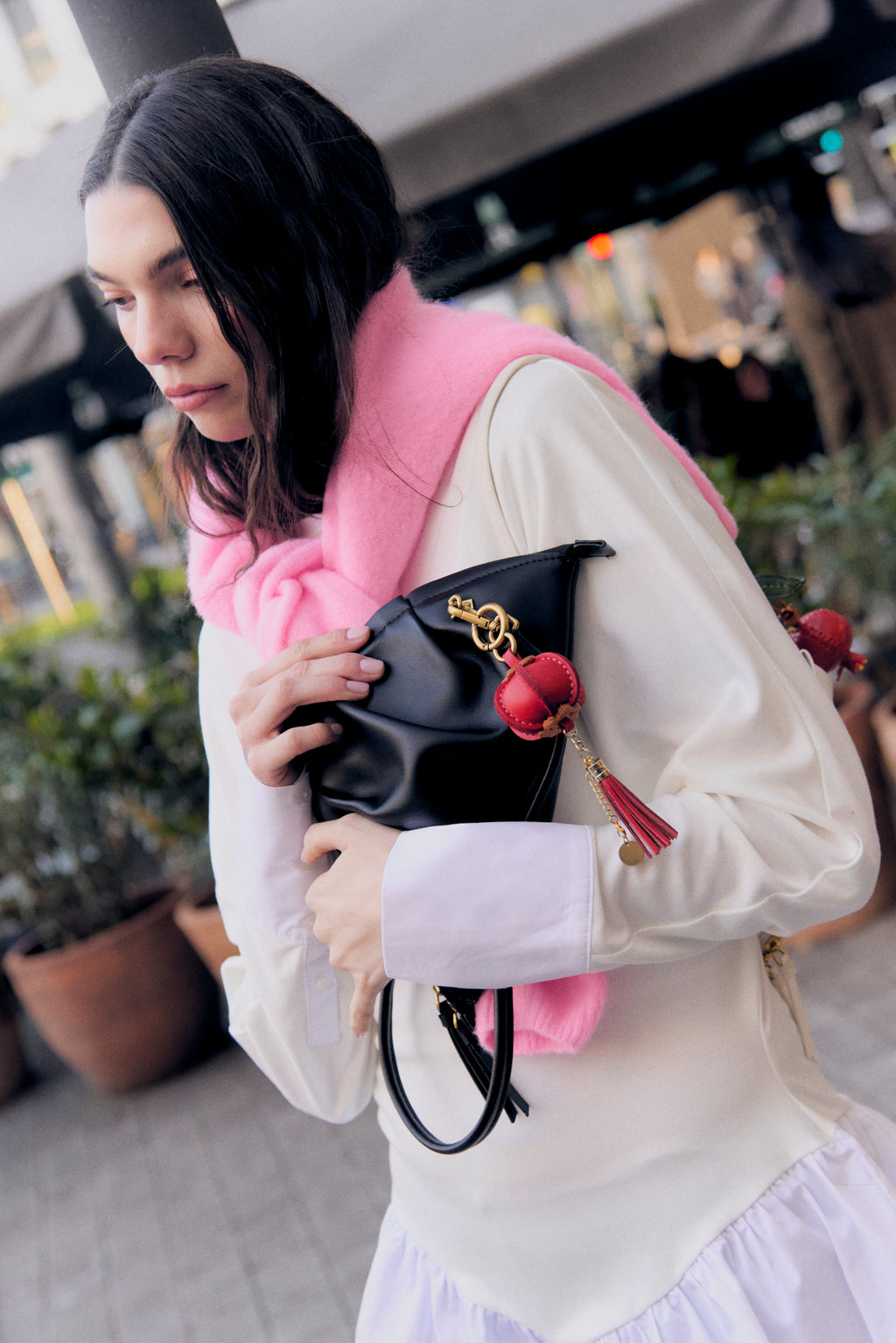 Bolso Gyoza Mediano Negro