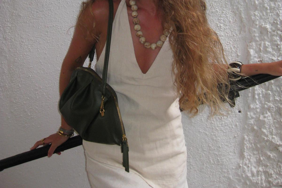 Bolso de Gyoza Grande Kaki