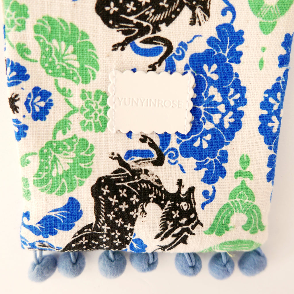 Yunyinrose funda de móvil algodón estampado oriental