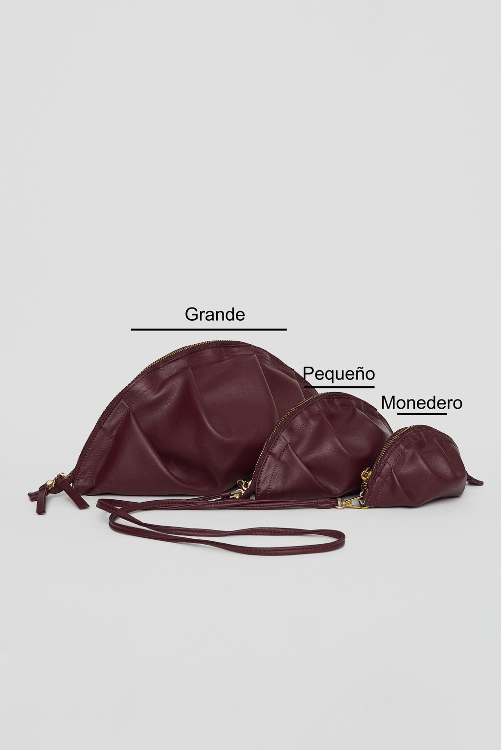 Bolso de Gyoza Grande Burdeos