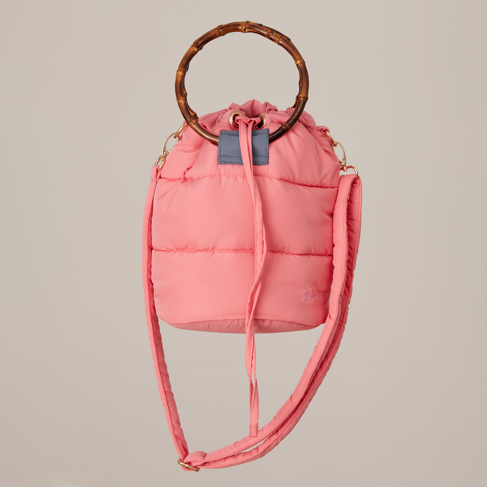 Nara bolso bombonera acolchado amarillo