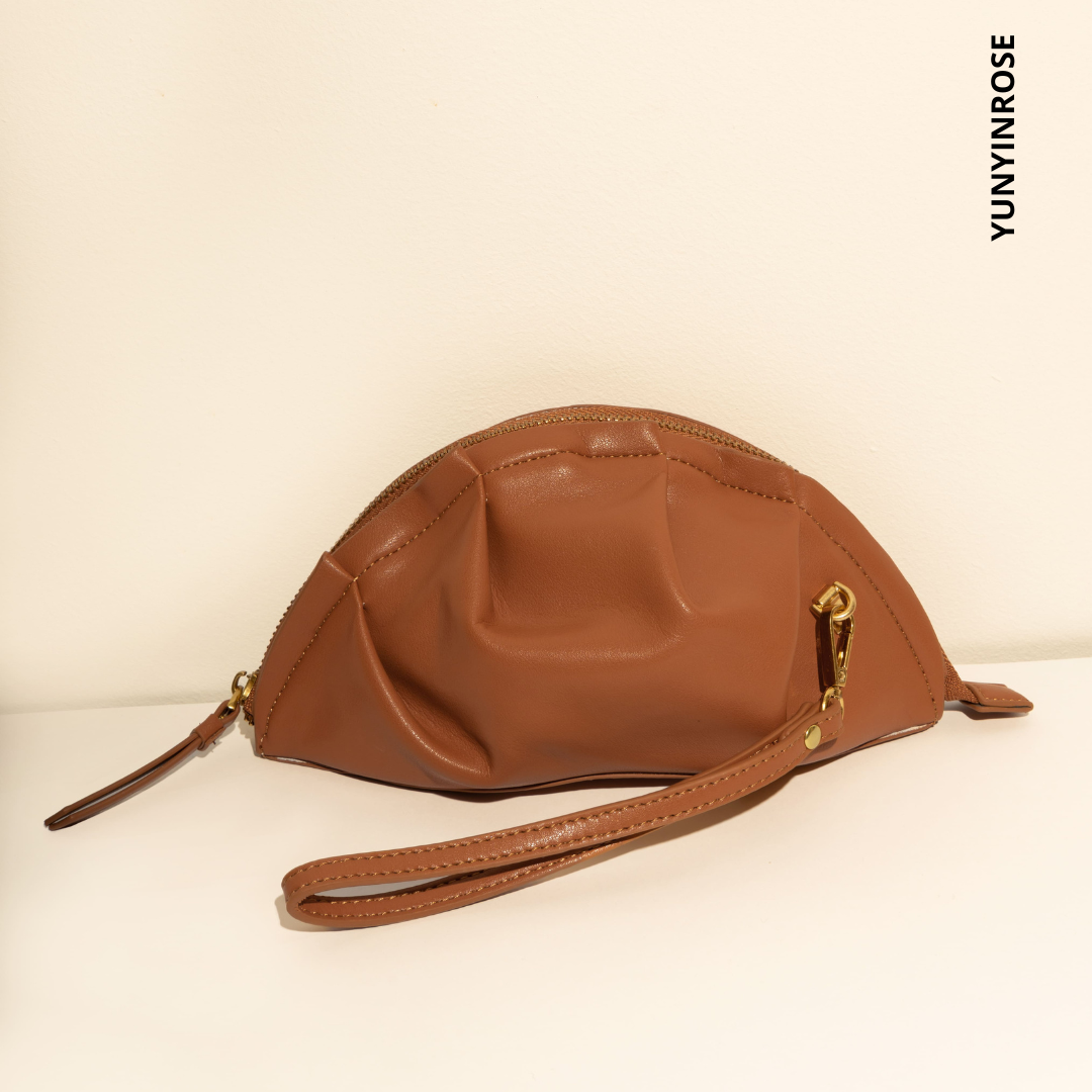 Bolso de Gyoza Mini Caramelo