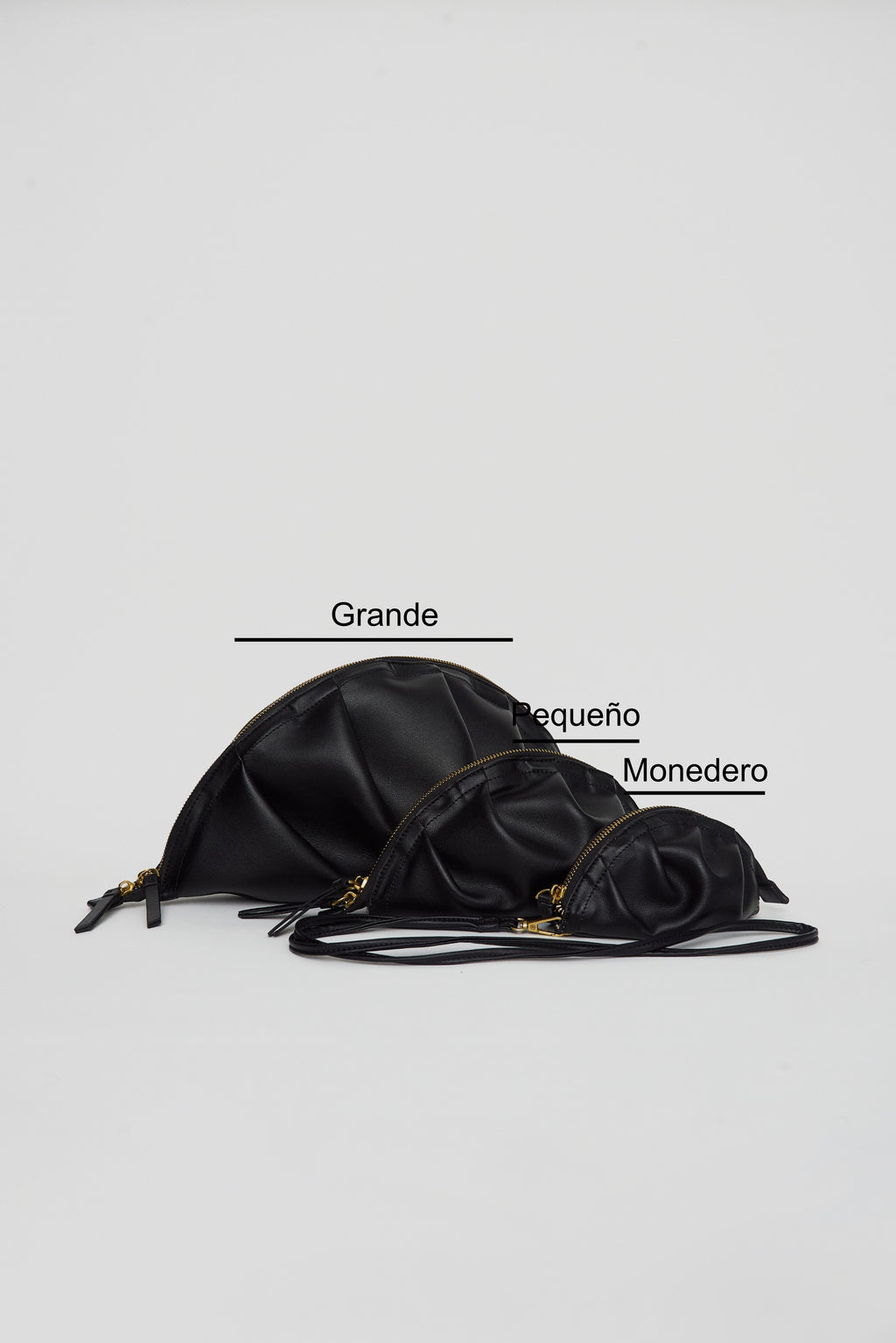 Nuevo monedero de gyoza negro