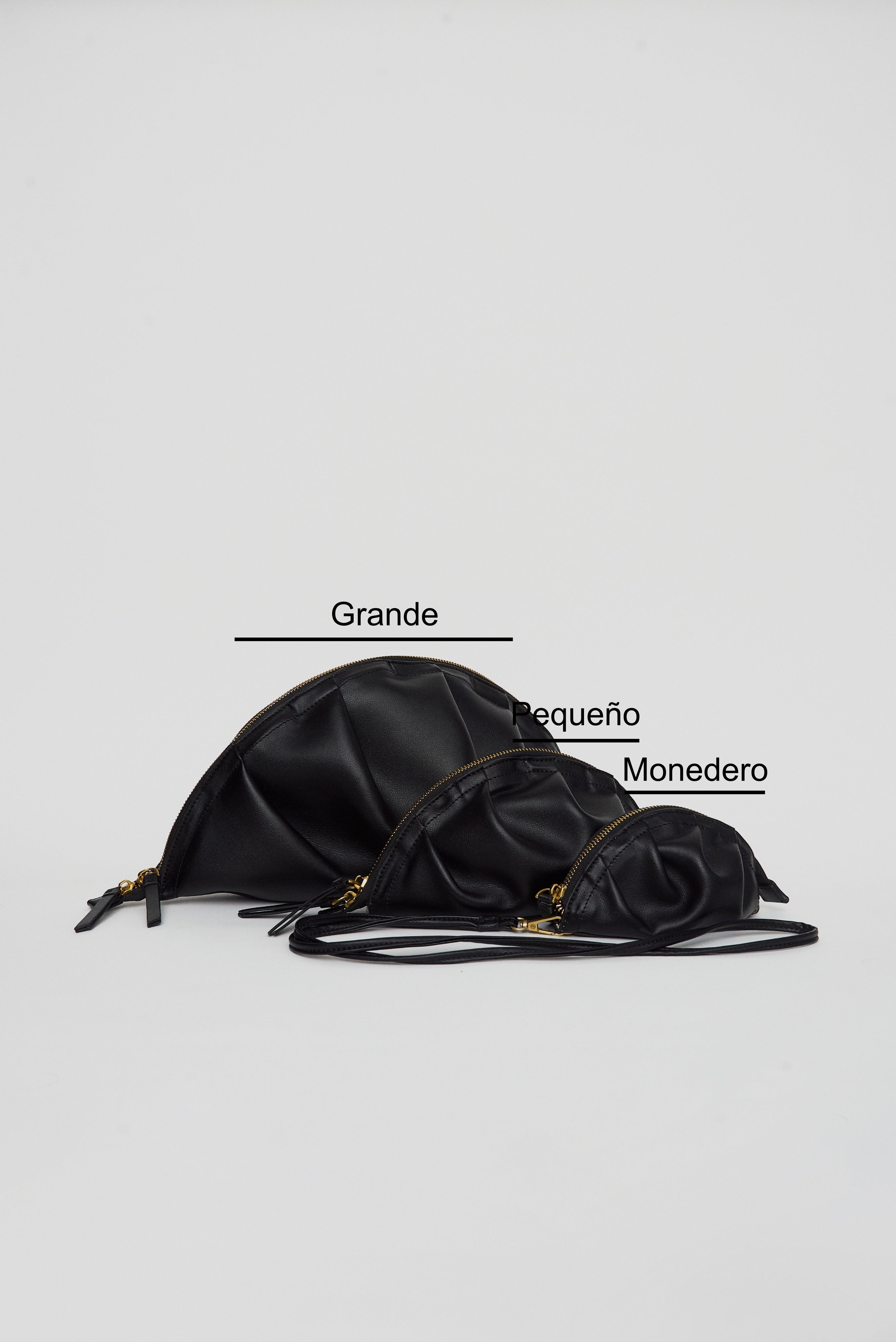 Nuevo monedero de gyoza negro