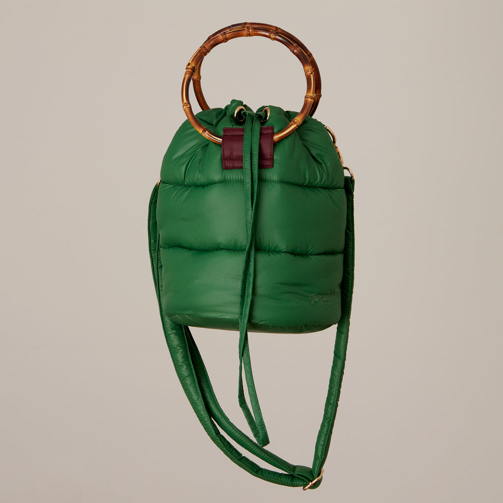Nara bolso bombonera acolchado naranja
