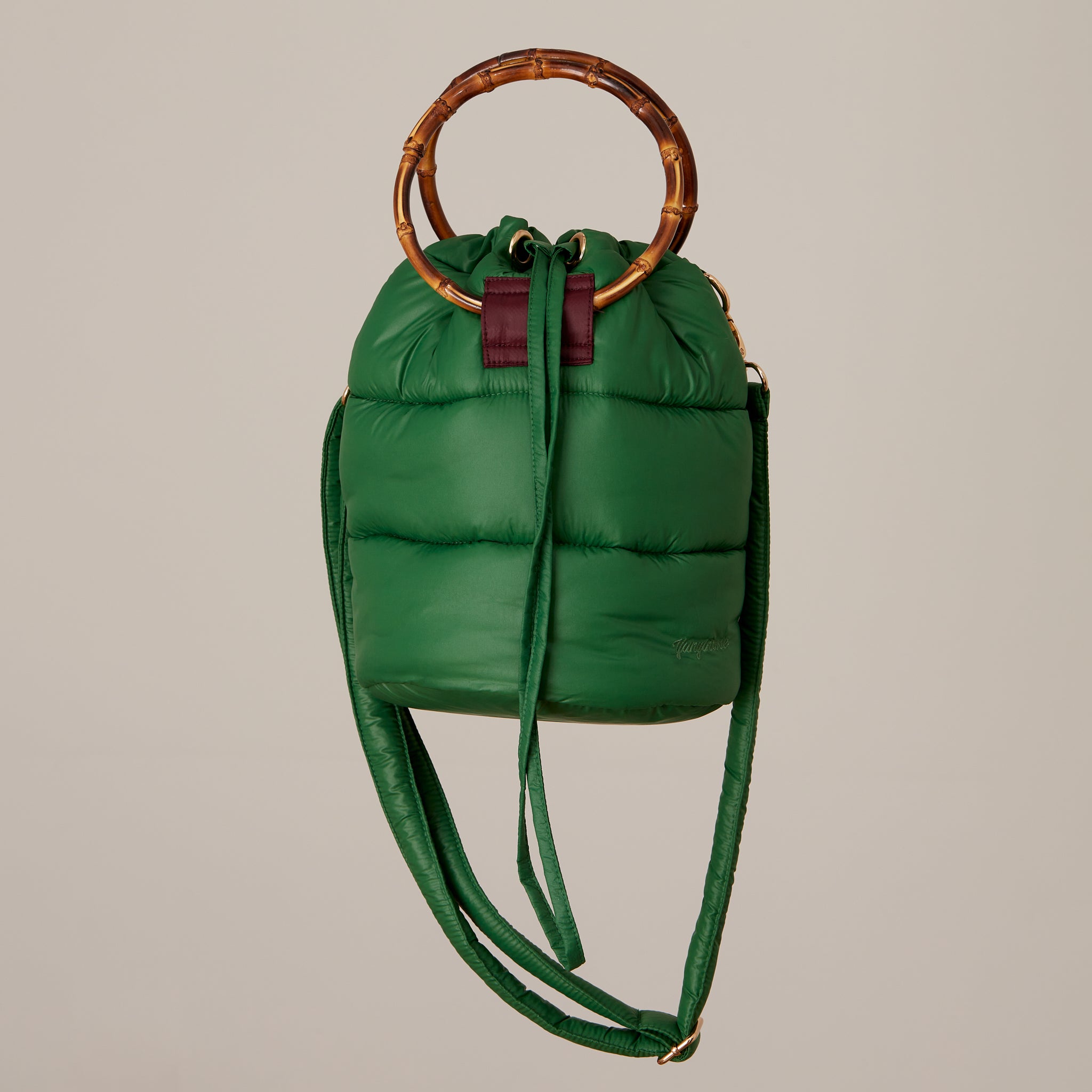 Nara bolso bombonera acolchado naranja