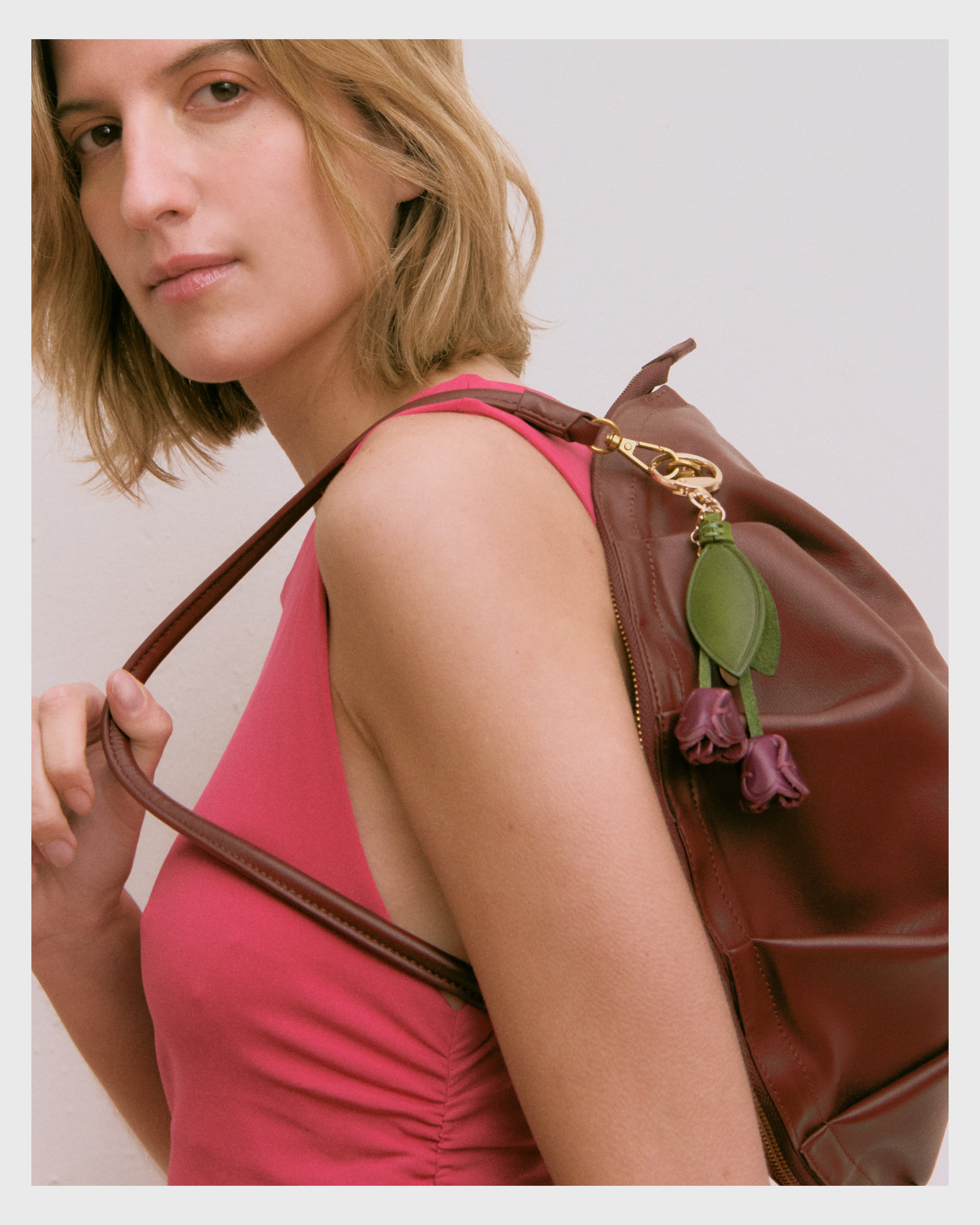 Bolso de Gyoza Grande Burdeos