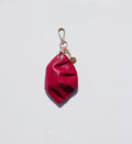 Gyoza charm de piel de vacuno rojo