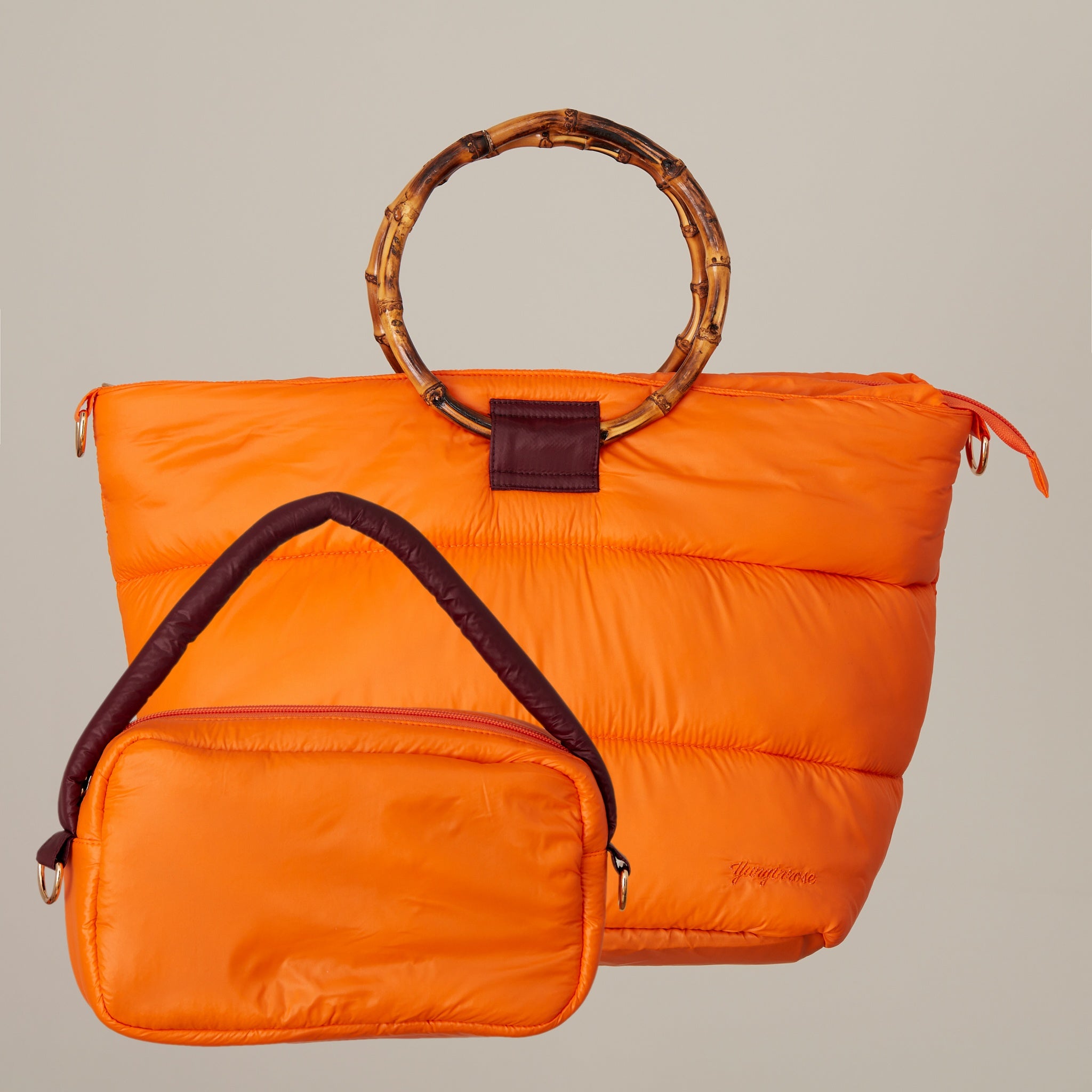 Dana 2 en 1 bolso acolchado naranja
