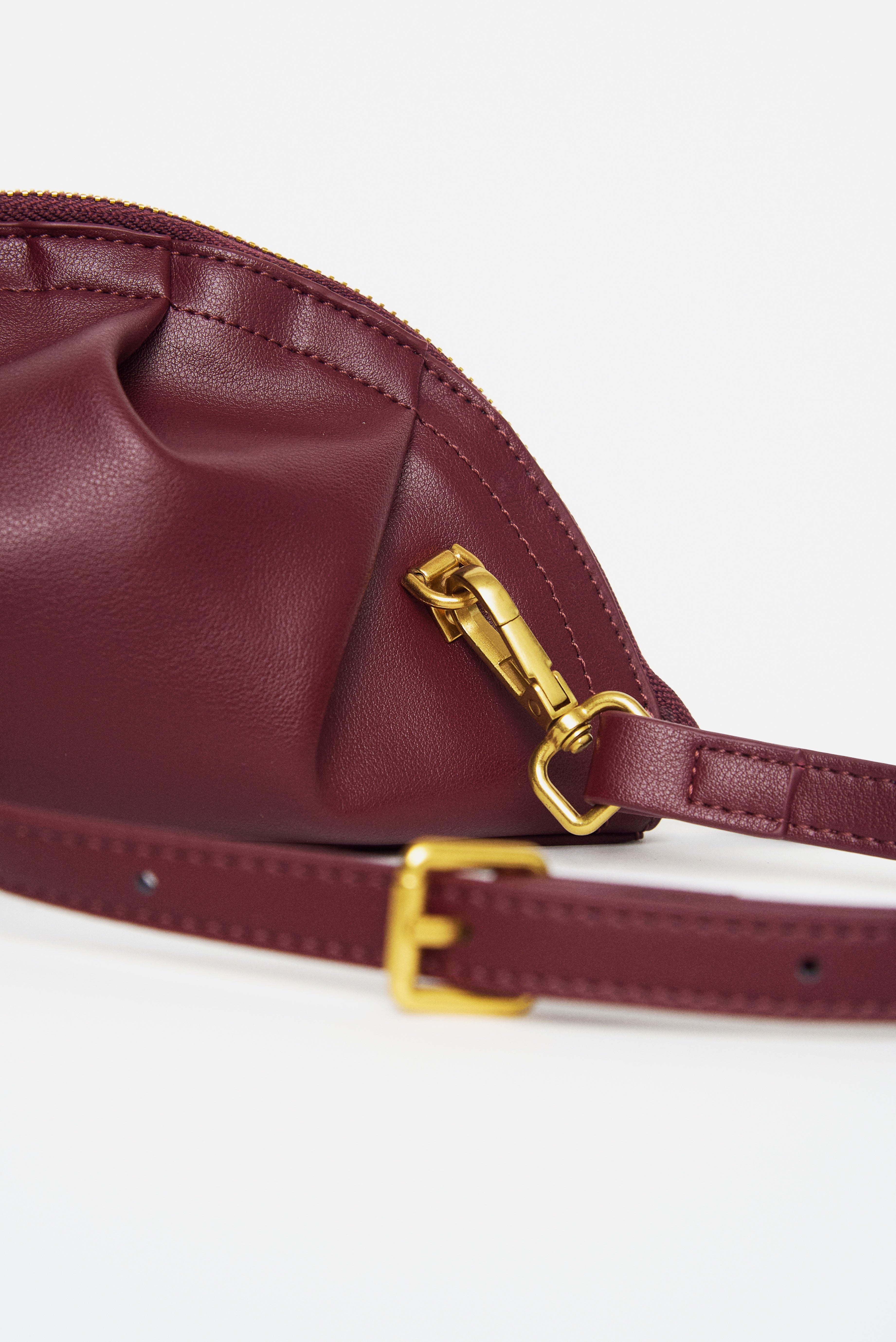 Bolso de Gyoza Mini Burdeos