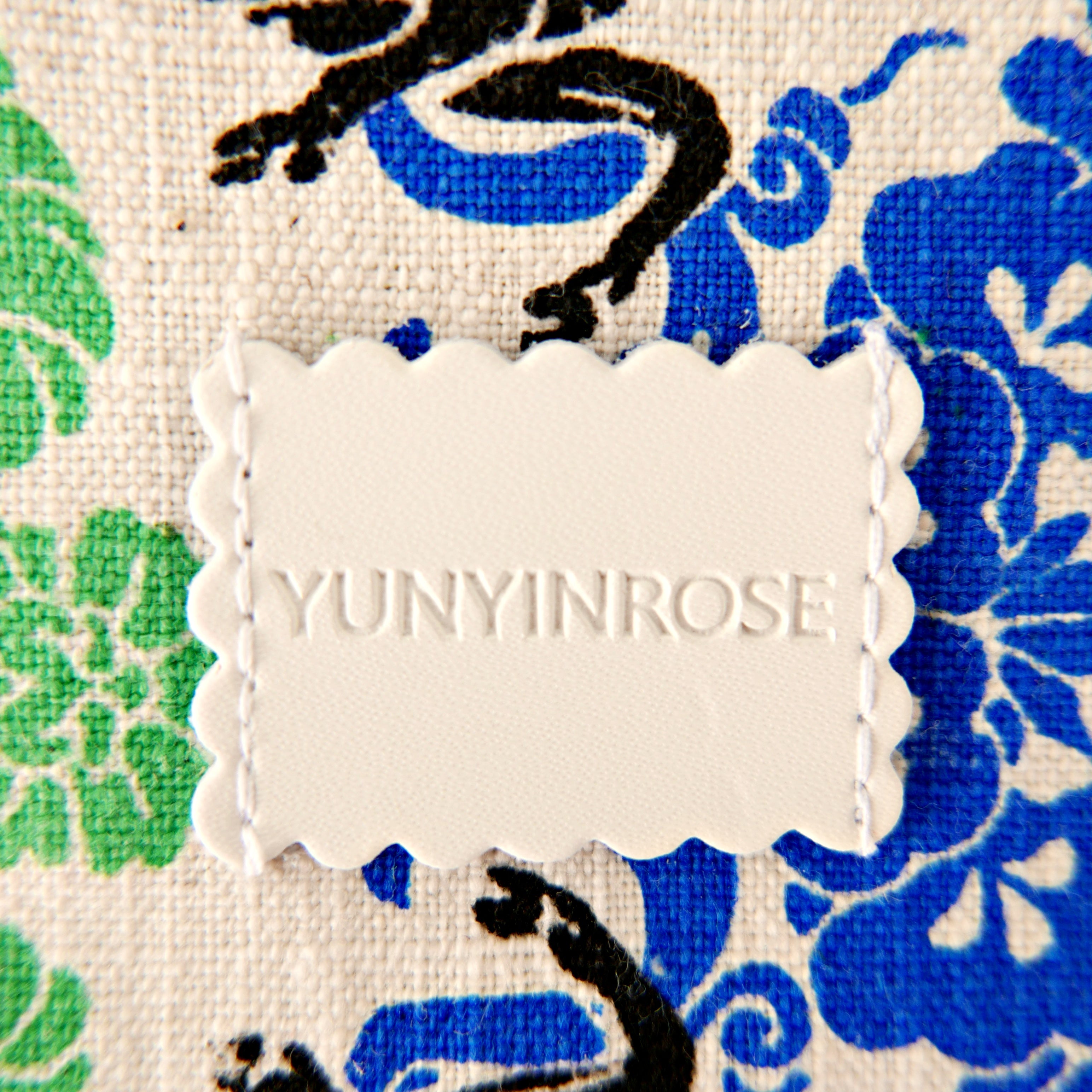 Yunyinrose funda de móvil algodón estampado oriental