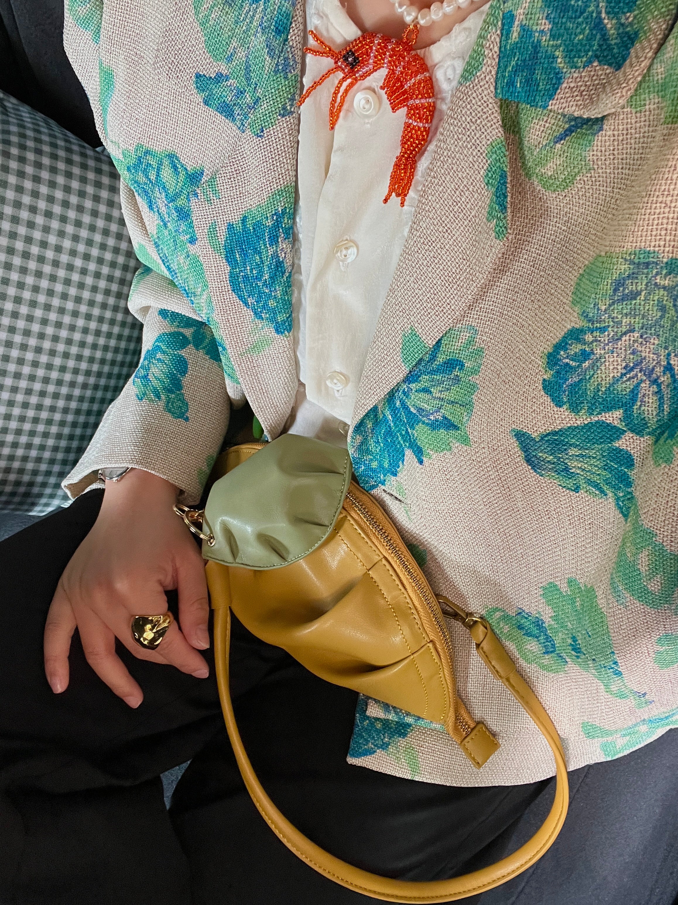 Bolso de Gyoza Mini Mostaza