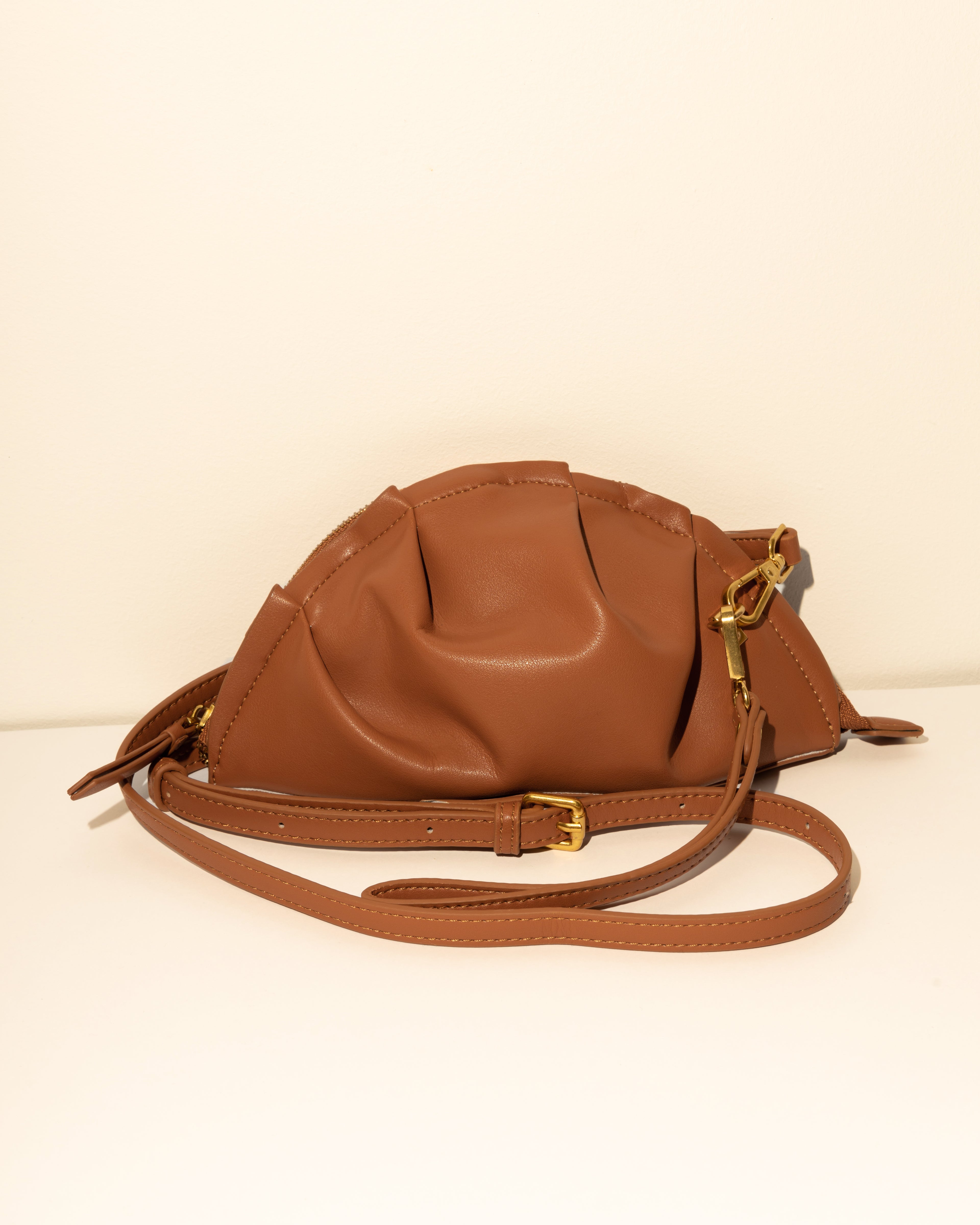 Bolso de Gyoza Mini Caramelo