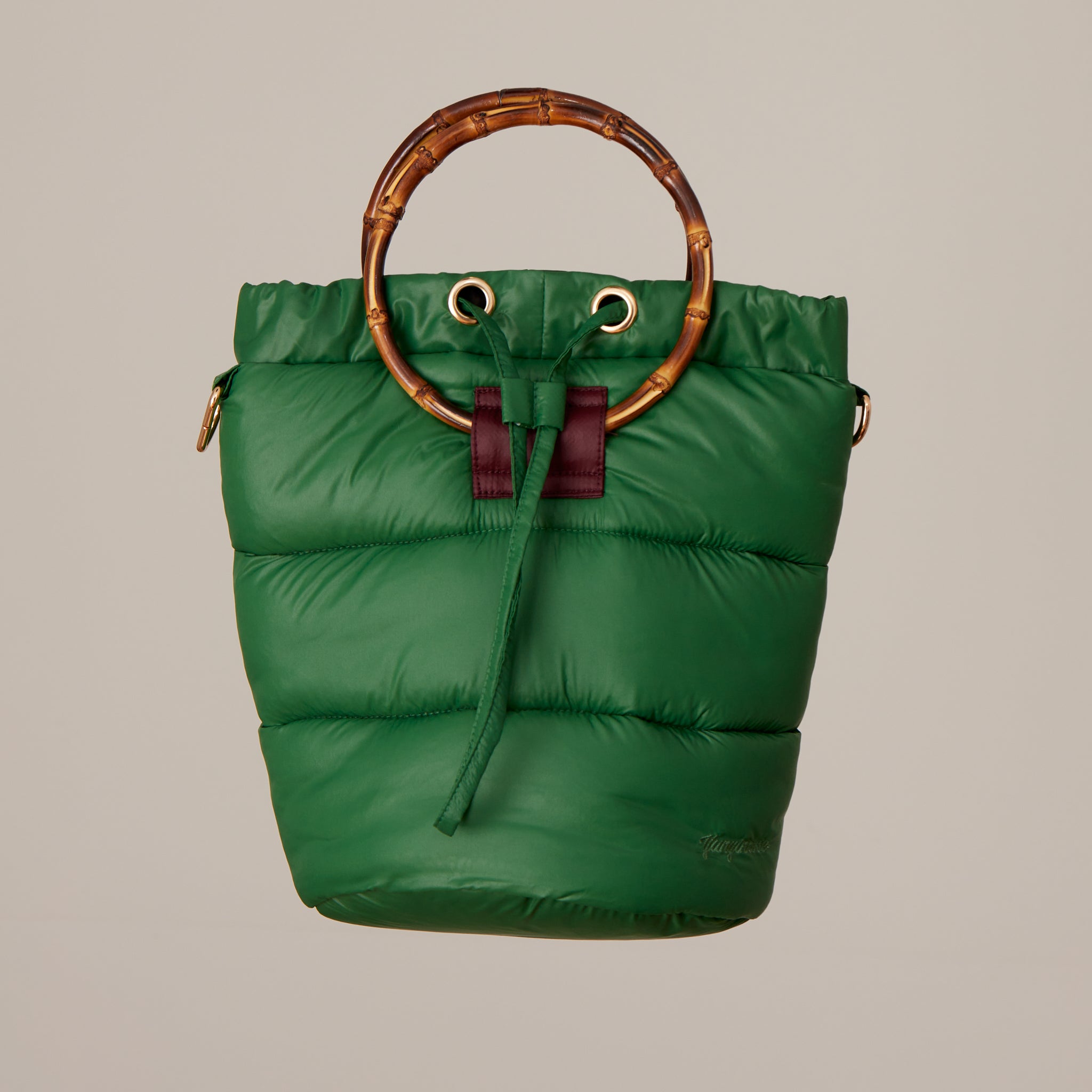 Nara bolso bombonera acolchado amarillo