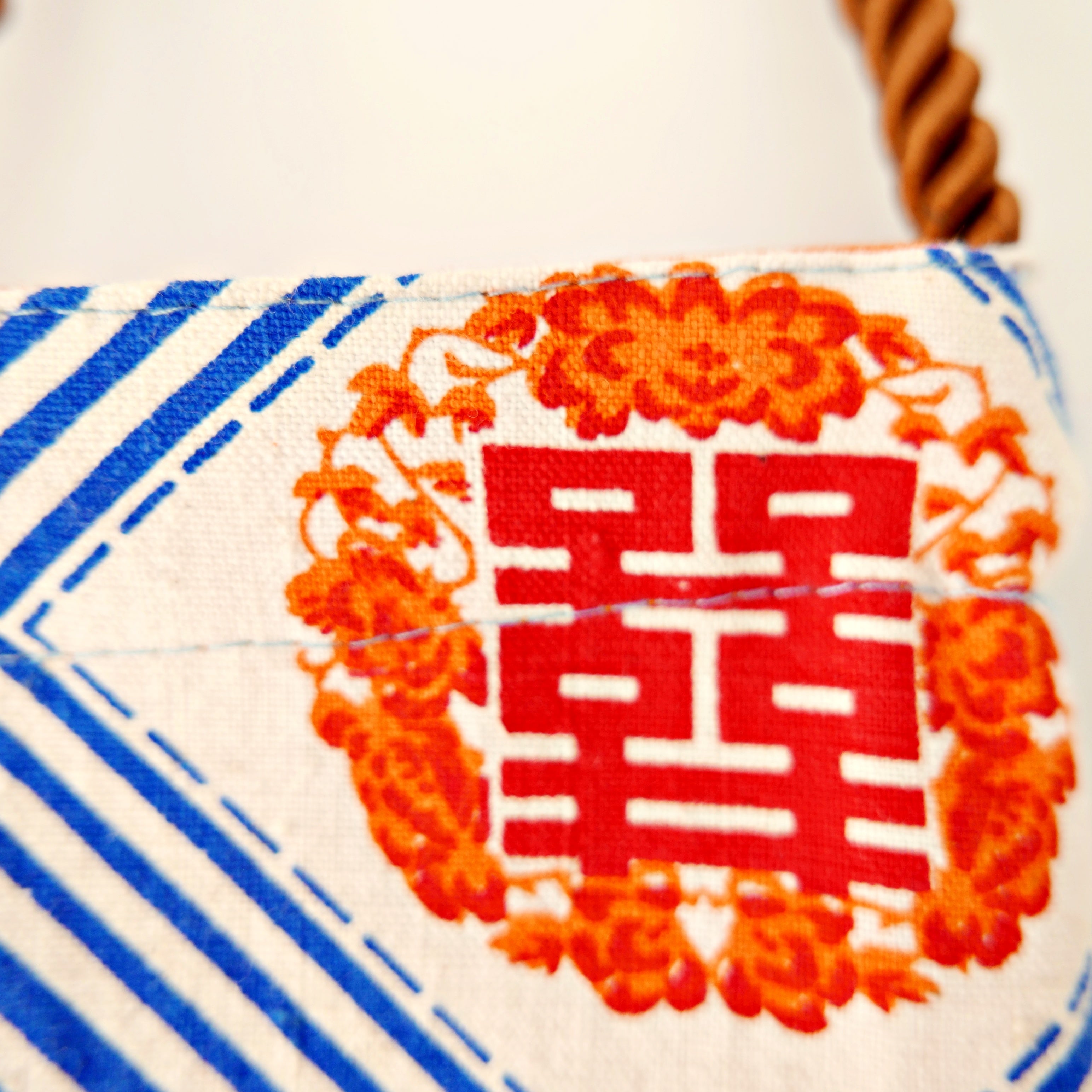 Yunyinrose funda de móvil algodón estampado oriental