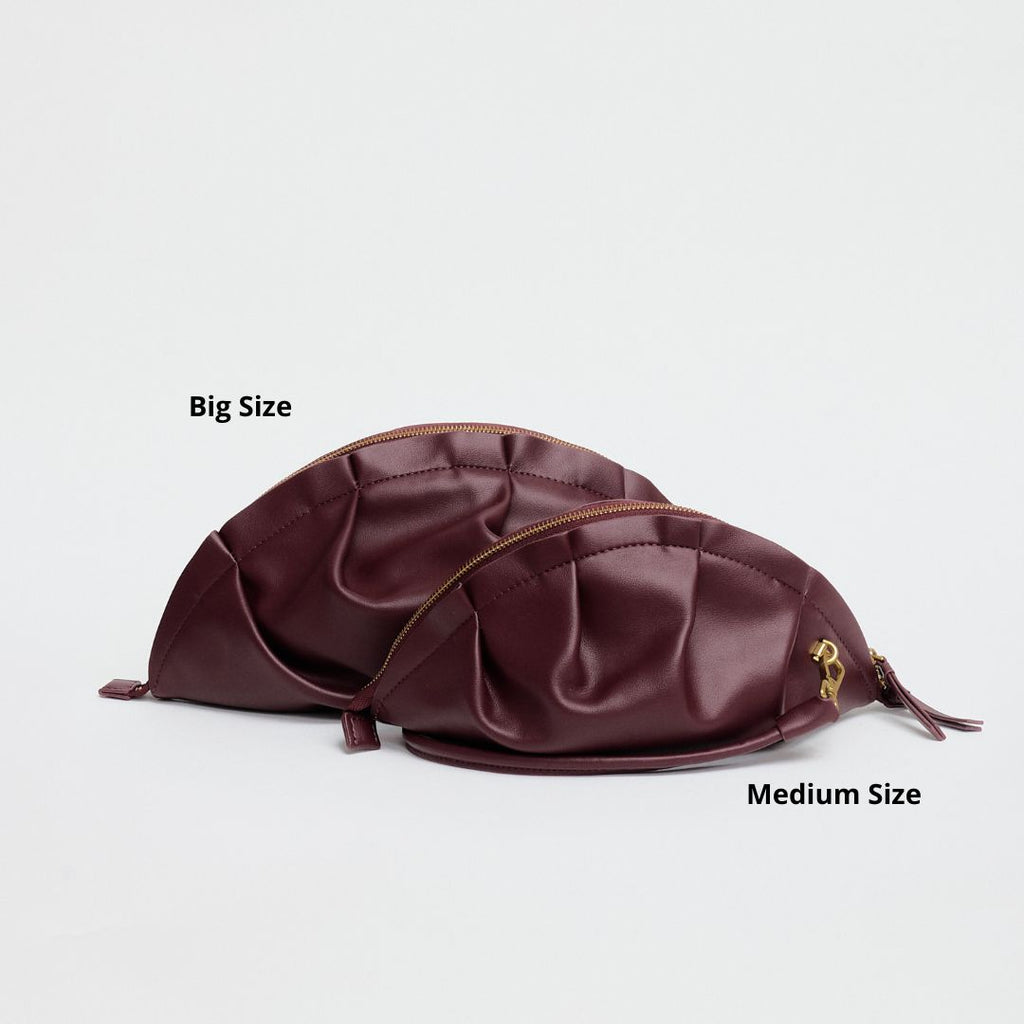 Bolso Gyoza Grande Burdeos